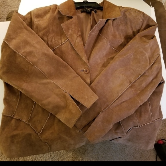 #plussize Suede womans jacket Venezia - Picture 3 of 7